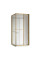 Душова кабіна без піддону Koer SR SC09-90x90x200-L-TR-12 прозоре скло Easy Clean 6мм Матове золото (KR5684)