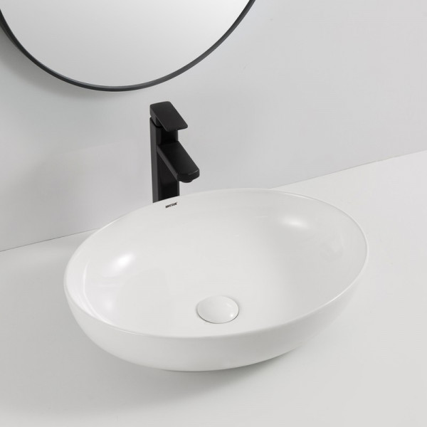 Раковина накладна Mixxus Premium ELLIPSE-0102 515х400х130mm (MP6551)