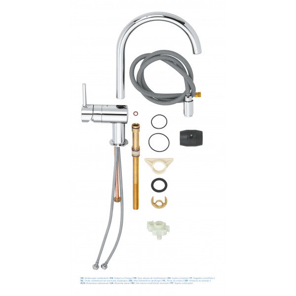 Змішувач для кухні з висувним виливом Grohe Minta (32918000)