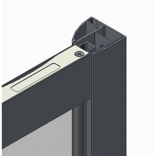 Двері в нішу Koer SR SD05-120x200-TR-01 прозоре скло Easy Clean 6мм, хром (KR5405)