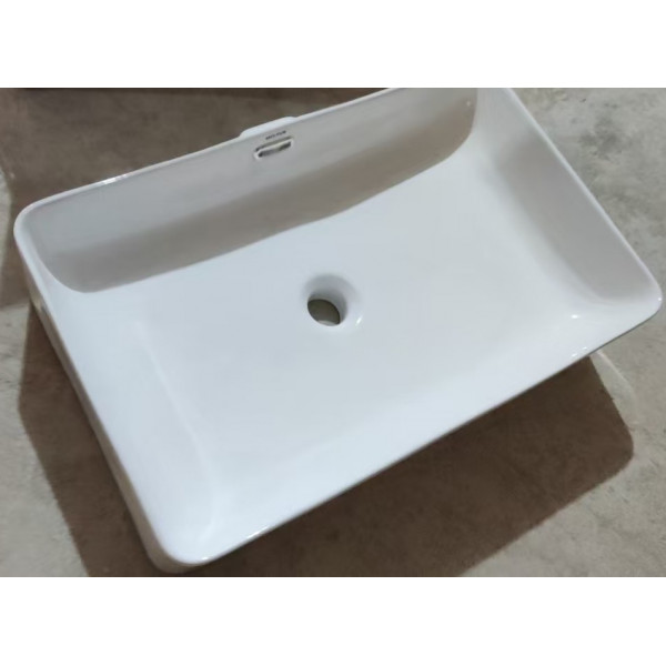 Раковина накладна Mixxus Premium QUADRO-0209 600х370х140mm з переливом (MP6522)