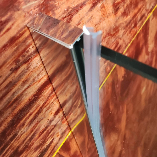 Душова перегородка Koer SR SP01-120x200-TR-01 Walk-In прозоре скло Easy Clean 8мм, хром (KR5394)