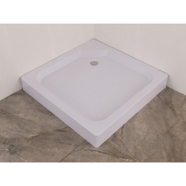 Душова кабіна з низьким піддоном Mixxus CUBIC SCT01-100x100x195-FB CHROME матове скло 4мм (MI6904)