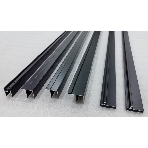 Двері в нішу Mixxus Premium DIVERSE SD01-100x185-TR Black прозоре скло 5мм (MI6876)