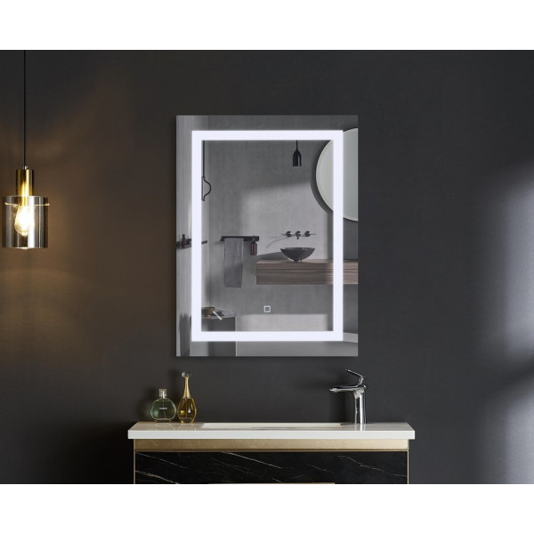 Дзеркало Mixxus TALL MR08-80x60-Reverse з Led Touch, Anti-fog, димером, регулятором яскравості (MI6659)