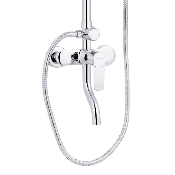 Набор 3 в 1 душова система Kroner Armada-C064K + змішувач Armada-C010 + змішувач Bidet-C082