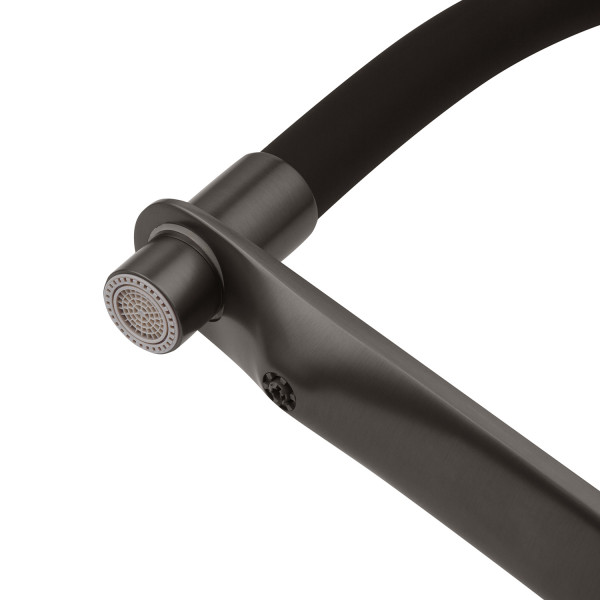 Комплект кухонна мийка Kroner Schwarze-6350HM PVD + змішувач Graz-GRP03815 + дозатор Spender-SCH049