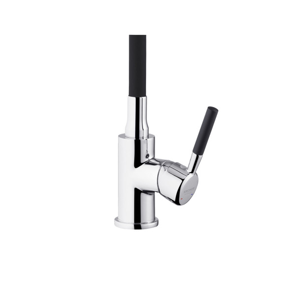 Комплект кухонна мийка Kroner Derby-6050HM Brush + cушарка для посуду Kroner Matte-SCH4333-2 + змішувач Kuche-C132BLK + дозатор Spender-016