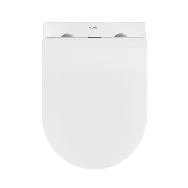Унітаз підвісний безобідковий Kroner Harz WHI523632 RIMLESS з сидінням (KH523632WHIR)