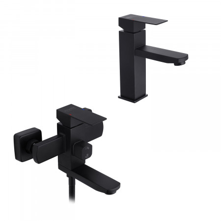 Набор смесителей Edelstahl Kubus-SCH010 + смеситель Edelstahl Kubus-SCH060