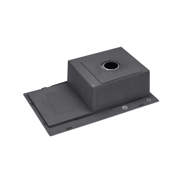 Комплект кухонна мийка Kroner Schwarze-7849RHM PVD + змішувач Edelstahl Klassisch-SCH035PVD + дозатор Spender-026