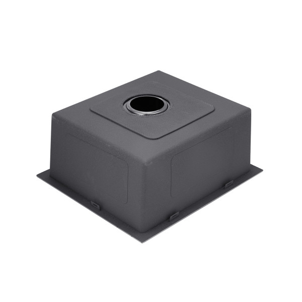 Комплект кухонна мийка Kroner Schwarze-4545HM PVD + змішувач Edelstahl Klassisch-SCH035PVD + дозатор Spender-026
