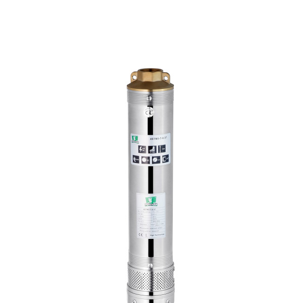 Насос глибинний відцентрований багатоступінчатий Pumpman 4STM3-7-0,37 кВт Hmax 50 м Qmax 4,8 куб.м 370 Вт
