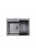 Комплект кухонна мийка Kroner Schwarze-5843HM PVD + змішувач Edelstahl Klassisch-SCH035PVD + дозатор Spender-026