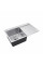 Комплект кухонна мийка Kroner Gebürstet-7849LHM + змішувач Edelstahl Klassisch-ESG03815BLK + дозатор Spender-016