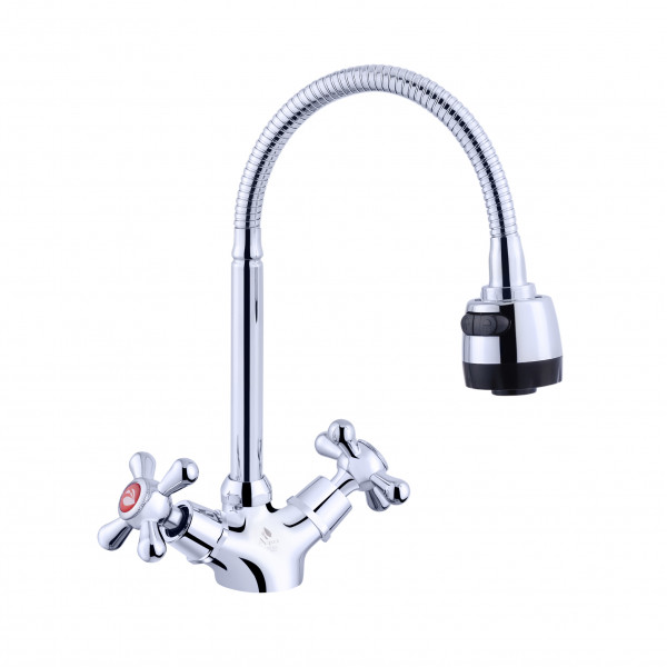 Змішувач для кухні з гнучким виливом Agua Toledo - C039