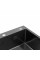 Комплект кухонна мийка Kroner Schwarze-6050HM PVD + змішувач Ersel-GRP03393BLK + дозатор Spender-026