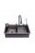Кухонна мийка Kroner KRP Schwarze - SET7545NG PVD (3.0/0.8 мм)