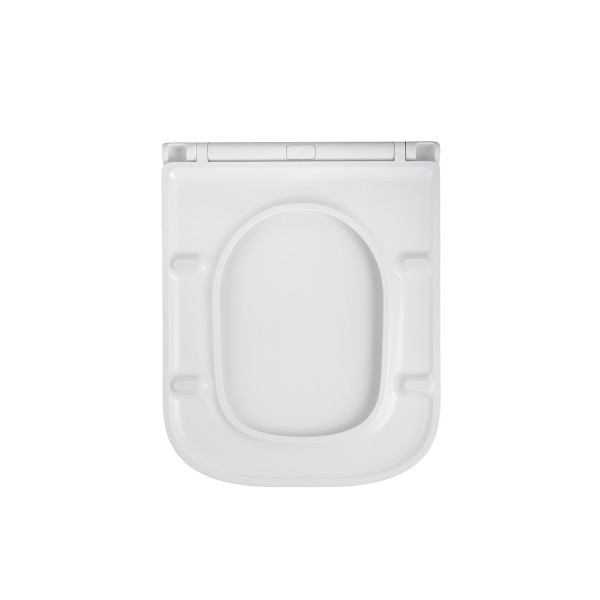 Унітаз підвісний безобідковий Kroner Eifel WHI493436 RIMLESS з сидінням Slim Duroplast / Soft-close / Quick relase (KE493436WHIR)