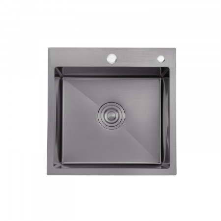 Кухонная мойка Kroner KRP Schwarze - 4545HM PVD (3.0/1.0 мм)
