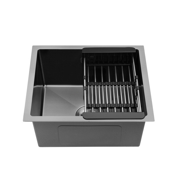 Кухонна мийка Kroner KRP Schwarze - 4843HM PVD (3.0/1.0 мм)