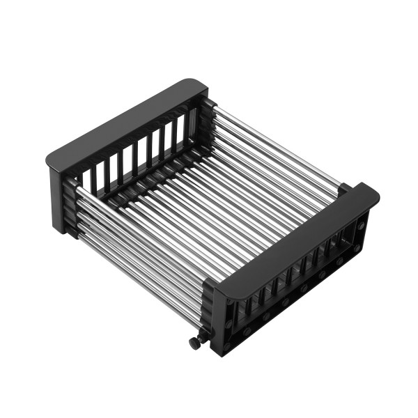 Комплект кухонна мийка Kroner Schwarze-6050HM PVD + змішувач Ersel-GRP03393BLK + дозатор Spender-026