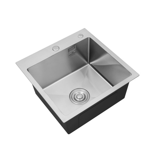 Комплект кухонна мийка Kroner Gebürstet-5050HM + змішувач Küche-C031WHI + дозатор Spender-016
