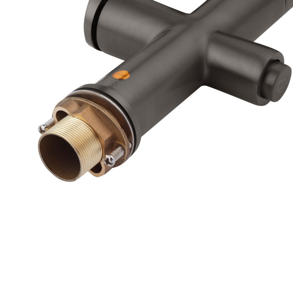 Комплект кухонна мийка Kroner Schwarze-6350HM PVD + змішувач Graz-GRP03815 + дозатор Spender-SCH049