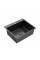 Комплект кухонна мийка Kroner Schwarze-6050HM PVD + змішувач Ersel-GRP03393BLK + дозатор Spender-026