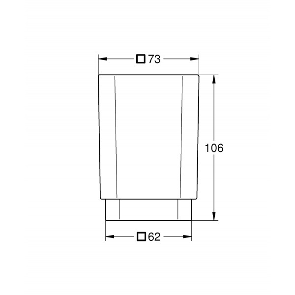 Стакан для зубних щіток Grohe Selection Cube (40783000)