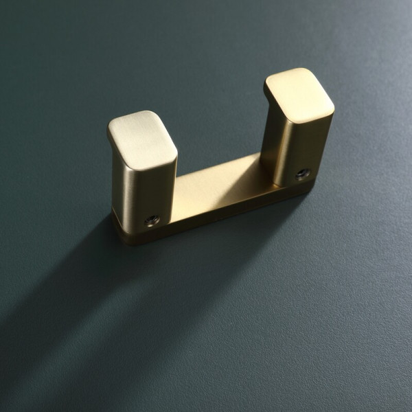 Гачок подвійний KOER AS-0101-2-12 (колір матове золото) (KR6155)