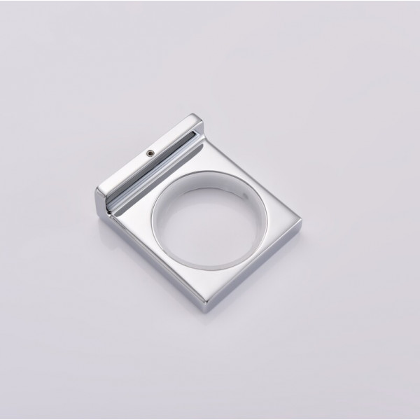 Мильниця настінна KOER AS-0102-01 (скло) (колір хром глянець) (KR6161)