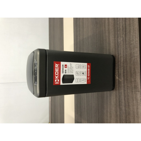 Відро для сміття сенсорне прямокутне KOER TC-020408-07 8 л (колір графіт) (KR5590)