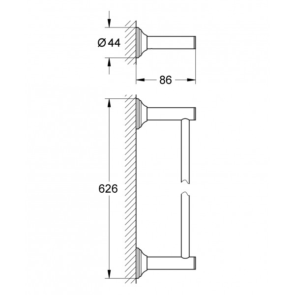 Тримач для рушників Grohe Essentials Authentic (40653001)