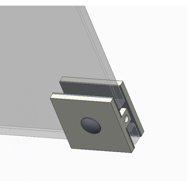 Двері у нішу розсувні KOER SR SD02-140x200-TR-01 прозоре скло EASY CLEAN 8мм хром (KR5383)