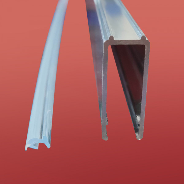 Двері у нішу розсувні KOER SR SD01-140x200-TR-01 прозоре скло EASY CLEAN 8мм хром (KR5380)