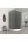 Душова кабіна з низьким піддоном Mixxus PLAIN SCT02-90x90x195-GR SATIN сіре тоноване скло 4мм (MI6898)