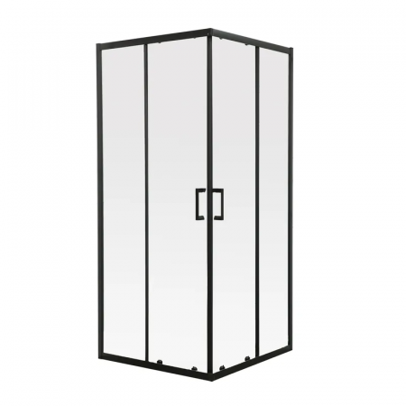 Душова кабіна без піддону Mixxus Premium DIVERSE SC02-90x90x195-TR Black прозоре скло 5мм (MI6862)