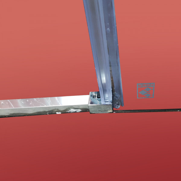 Бічна стінка до кабіни KOER SR SW05-90x200-TR-01 прозоре скло EASY CLEAN 6мм хром (KR5407)