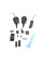Двері в нішу Koer SR SD01-120x200-TR-07 прозоре скло Easy Clean 8мм, графіт (KR5378)