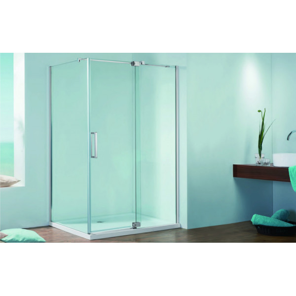 Душова кабіна без піддону KOER SR SC02-100x80x200-TR-01 прозоре скло EASY CLEAN 8мм хром (KR5355)