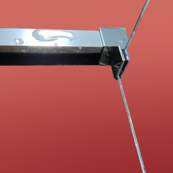 Бічна стінка до кабіни KOER SR SW05-90x200-TR-01 прозоре скло EASY CLEAN 6мм хром (KR5407)