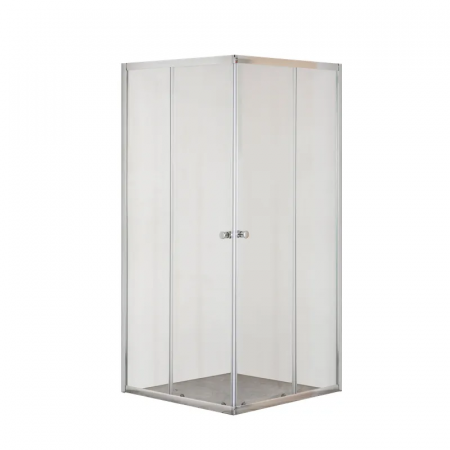 Душова кабіна без піддону Mixxus CUBIC SC01-90x90x185-TR CHROME прозоре скло 4мм (MI6906)