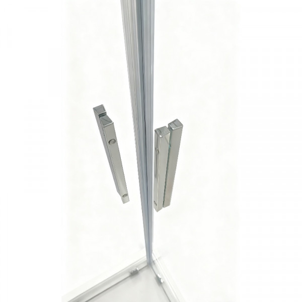 Душова кабіна без піддону Koer SR SC10-90x90x195-TR-01 прозоре скло Easy Clean 6мм, хром (KR5942)