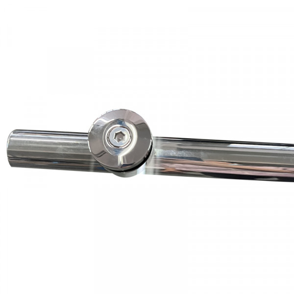 Двері в нішу Koer SR SD06-140x220-TR-01 прозоре скло Easy Clean 8мм, хром (KR5368)