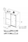 Двері в нішу Koer SR SD06-140x220-TR-07 прозоре скло Easy Clean 8мм, графіт (KR5369)