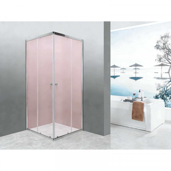 Душова кабіна без піддону Mixxus CUBIC SC01-90x90x185-TR CHROME прозоре скло 4мм NEW (MI8366)