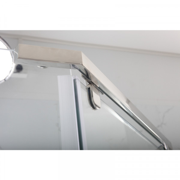 Душова кабіна з низьким піддоном Mixxus LINES SCT01-90x90x198-TR CHROME прозоре скло 6мм NEW (в 2 ящ) (MI8370)