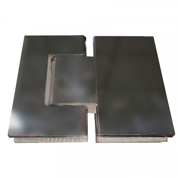 Бічна стінка до кабіни KOER SR SW04-90x200-TR-07 прозоре скло EASY CLEAN 10мм графіт (KR5391)