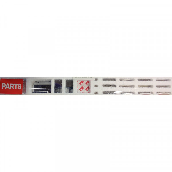 Бічна стінка до кабіни KOER SR SW05-90x200-TR-01 прозоре скло EASY CLEAN 6мм хром (KR5407)